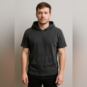 Black Short Sleeve Hoodie by Billabong